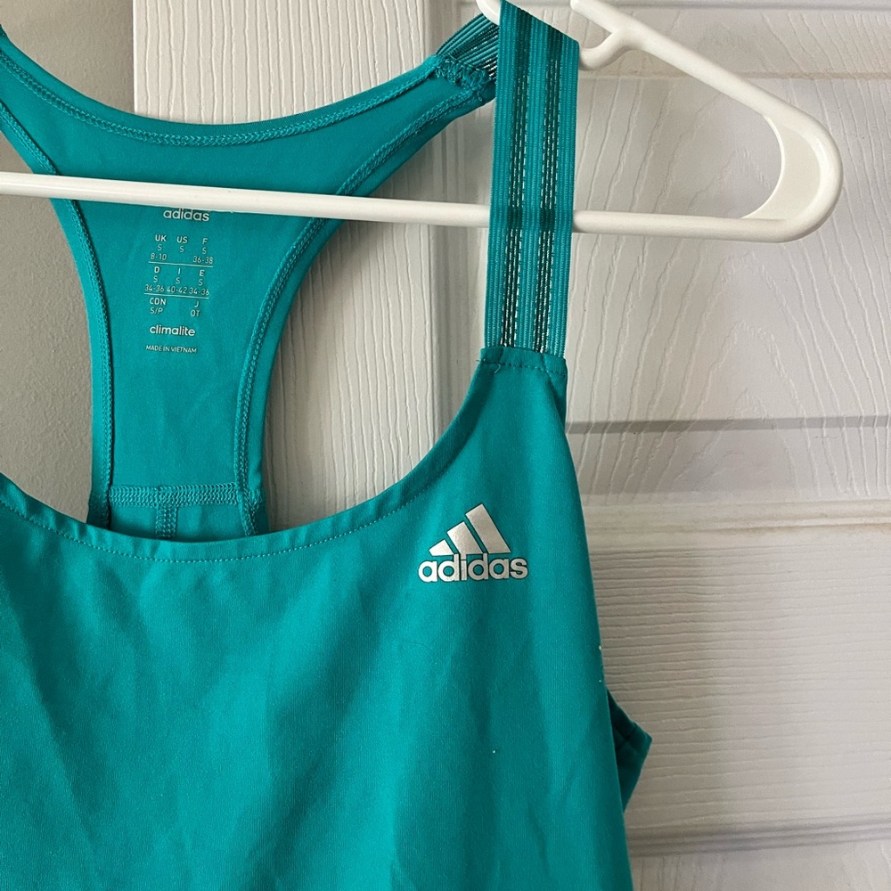 Adidas Teal Climalite Racerback Tank Top